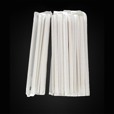 PS12230 | Individually wrapped bamboo bubble tea straws PFAS-free ø12×230mm - 1000 PCs