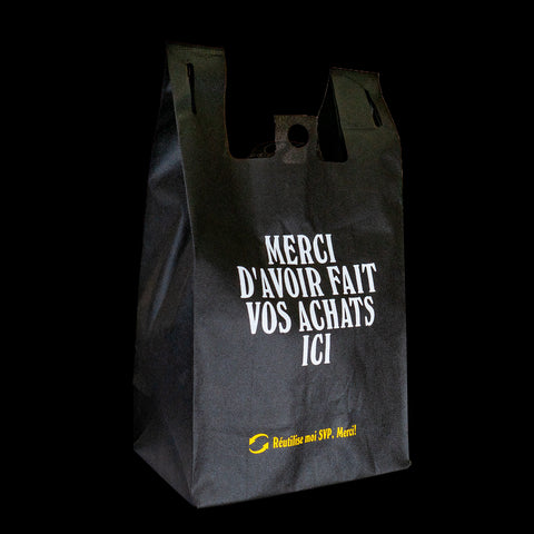 Custom 2 Colour 2 Sides Printed Reusable T-Shirt Style(W CUT) Flat Bottom Non-Woven Tote Shopping Bag - 21,000 PCs(300PCs x 70Cs) Min