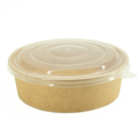 PSB900K- 900ml | 900ml Round Kraft Paper Bowl - 300 PCs