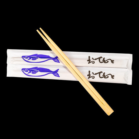 8002 | Individually paper wrapped twins chopsticks / PFAS-free 21cm×5mm - 2000 PCs