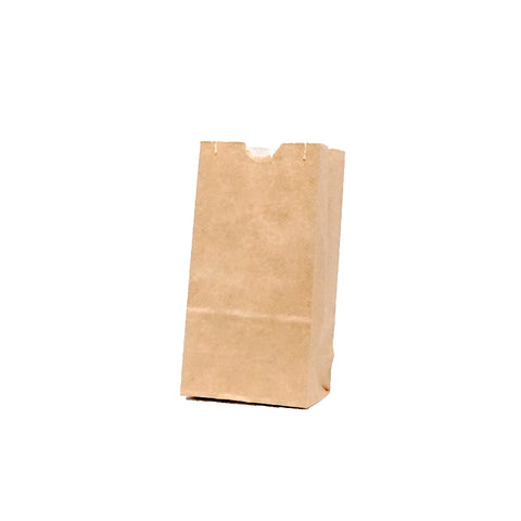 025FRI003FC | #3 Double layer French Fries Bags 4 3/4''x2 5/8''x8 5/8''  - 1000 PCs