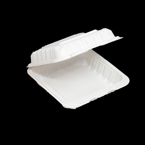 MFP 0701 | Square Microwavable Container 7.8"×7.8"×2.6" - 150 PCs/CS