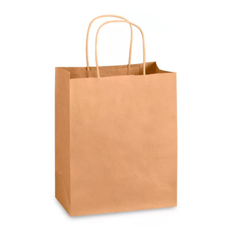 025-SP10612-K | Twisted Handle Kraft Bags 10’’ x 6’’ x 12’’ - 250 PCs