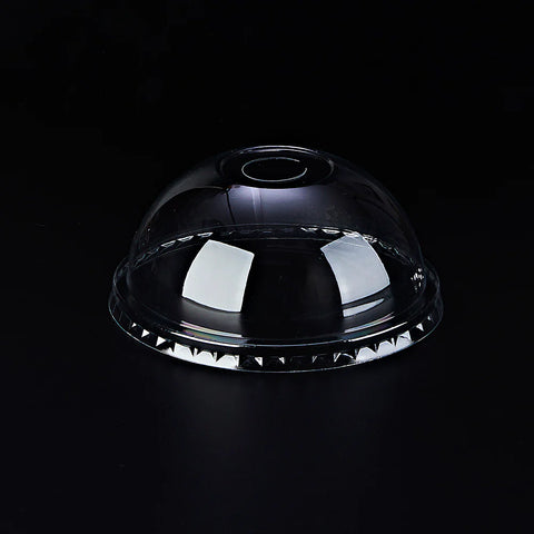 PET-98-DOME LID | Couvercle en forme de dôme PET transparent à large trou 98 mm - 1 000 pièces