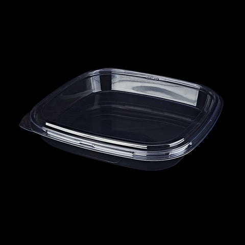 PT1616C | PET Square Clear Platter 16" / 400 x 400 x 45mm - 50 SETs