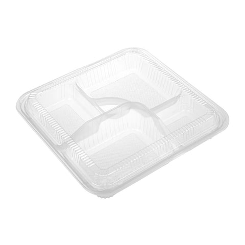 WJ-307 | Bento Containers PP 5 Compartment Bento Box Pet Lid Large - 100 SETs