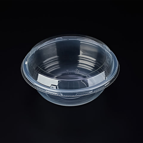 DO-550-312C | Recyclable 550 ml Soup Bowl with clear Lid ø158×22.5mm - 300 PCs