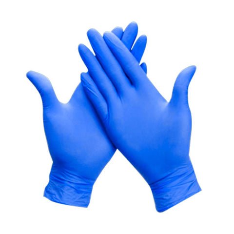 6188-MD-BL | Gant en nitrile bleu, sans poudre, M - 100 pièces x 10