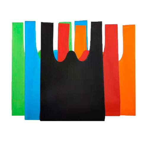 NWBSM22712-S5-DB-500 | S5 Regular Non Woven Reusable T-Shirt Bag, 55x18x30cm  Dark Blue Colour - 500 PCs