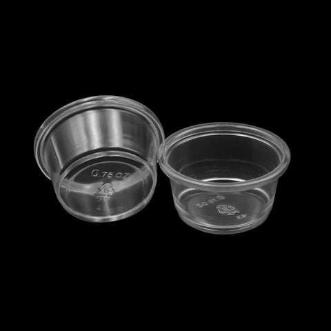 PPC075 | 0.75 oz Recyclable PP Clear Portion Cup - 2500 PCs