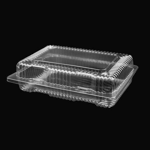 VEL-022-M003S | Recyclable medium hinged container 8.175"x5.876"x2.625" - 500 PCs