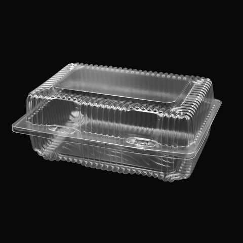 VEL-023 | Recyclable medium hinged container 8.175"x5.876"x3.25" - 500 PCs